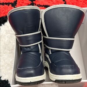 Kids Navy Blue Winter Boots - Brand Unknown